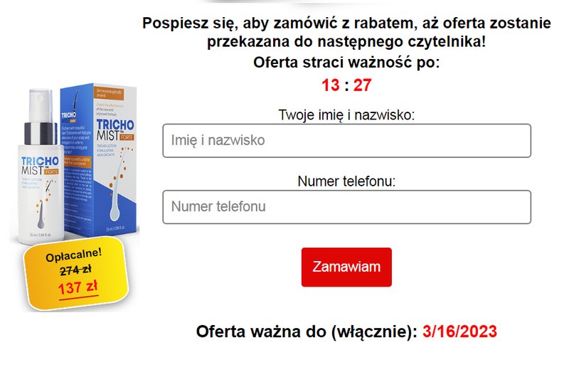 Odkryj Pełne Zalety Trichomist Forte - Efektywny Lek na Kwasy Mleczne - overview